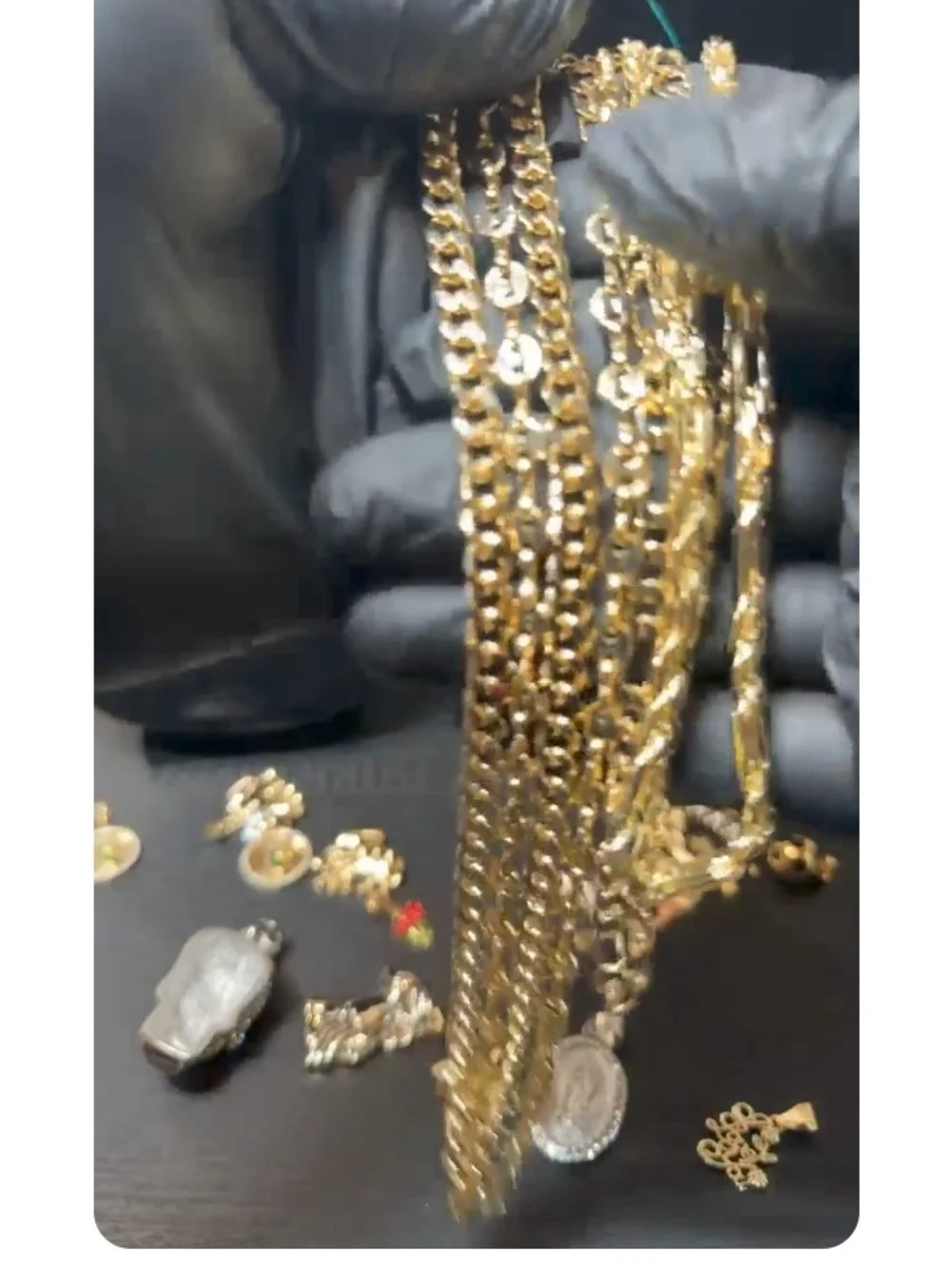 Assorted Gold & Silver Pendant Necklaces with Watches